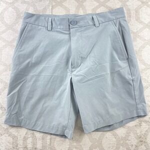Vineyard Vines Performance Shorts Mens 30 Gray Flat Front Stretch Chino Golf